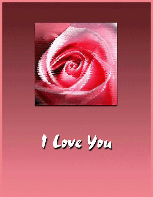 Greeting Card Art No. 1 - I Love You