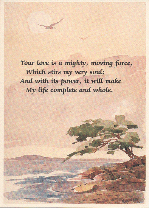 Pearls of Love - Romantic Card No. 12 - Moving Force