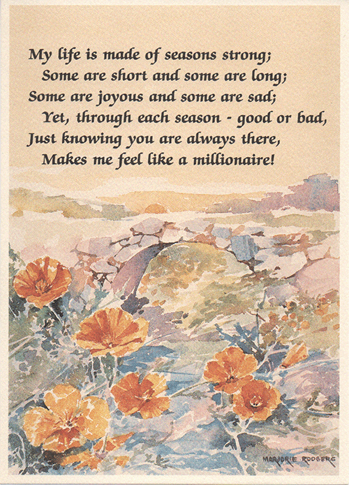 Pearls of Love - Romantic Card No  36 - Like a Millionaire